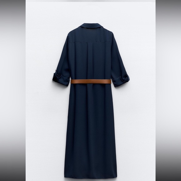 - ZARA BELTED SHIRTDRESS - Picture 3 of 6